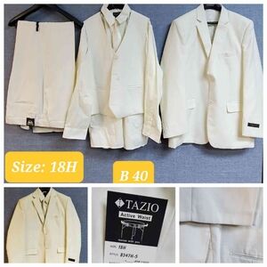 5 Piece Boys Suit | Brand:  Tazio | Color:  Cream | RRR Apparel